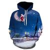 2024 New 3D Snowman Hoodie, Fun Sweatshirt, Punk Hip-hop Hoodie Oversized Sweatshirt Christmas Men/women Hooded Sweaters