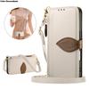 Leaf Buckle Crossbody Lanyard Wallet Case For Infinix Note Hot 50 Pro Plus Spark 20C Card Holder Luxury Leather Phone Cover Bags