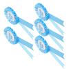 5Pcs Brooch Pin Happy Birthday Ribbon Rosette Badge for Special Party Decoration ClothingBlue
