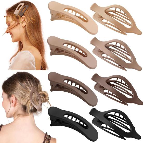 6/8 шт. женские заколки для волос плоские шпильки прочные не застревающие декоративные заколки-краб простые в использовании аксессуары для волос