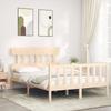 VidaXL Bed Frames with Headboard Small Double Solid Wood 3193306