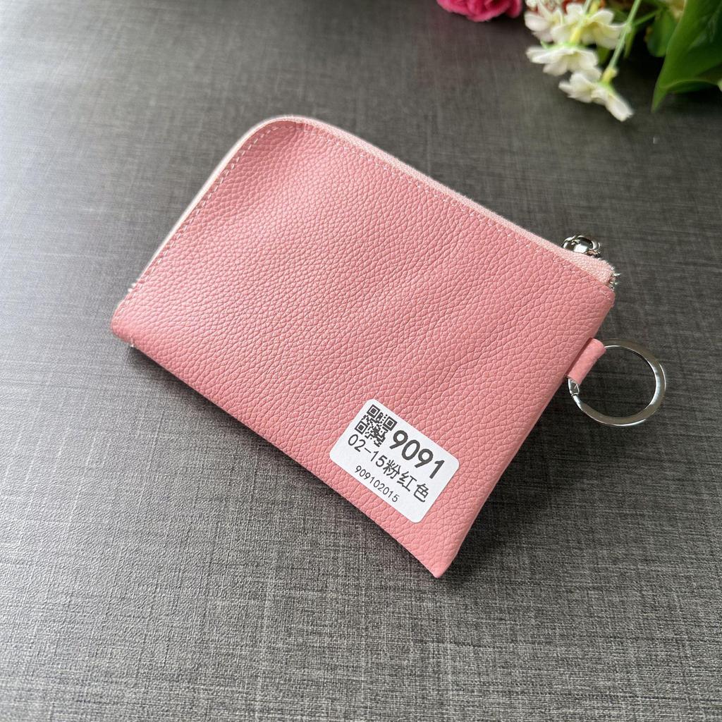 Многофункциональный кошелек из коровьей кожи для монет и визитниц с кольцом для ключей