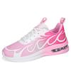 Air Cushion Women's Shoes Running Shoes Flying Woven Mesh Shoes Lace-up Size 43 Sports Shoes Women's Flat Bottom Shock Absorption Casual Shoes Large