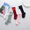 Sweet Toddler Kids Baby Girls Socks Cute Bow Knee High Long Socks Infant Children Cotton Non-slip Soft Stockings 0-4Years