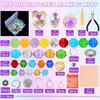 350Pcs/Set DIY Sun Catcher Kit with Rose Flower Butterfly Moon Star Rainbow Maker Fake Crystal