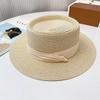 Flat Trendy Top Woven Wide Brim Straw Hat For Sun Shield And Activities Outdoor