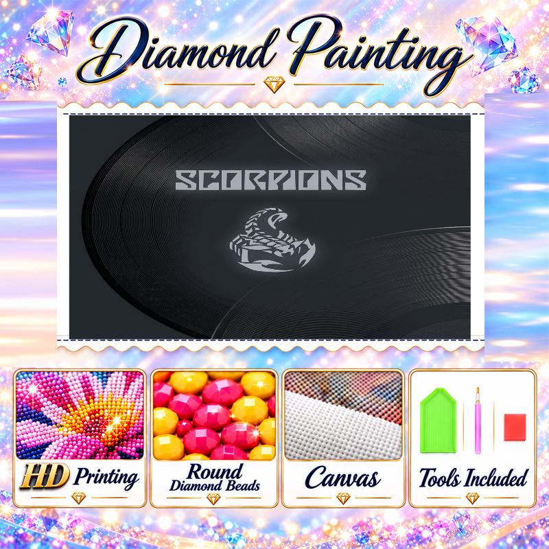 Scorpions Diamond Painting Kit 5D Full Drill DIY Diamond Mosaic Wall Art Home Decor