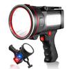 Super Bright LED Spotlight Rechargeable 7800 Lumen 12800mAh Long Lasting Searchlight Flood Fishing Hiking Camping Flashlight