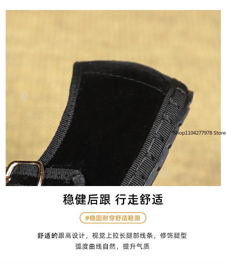 Модные бархатные туфли Мэри Джейн для женщин, ручная строчка, повседневная уличная одежда, балетки, туфли-лодочки, женские однотонные красные тканевые туфли, лоферы