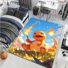 1PC Classic Japanese Charizard Pattern Cartoon Carpets Living Room Bedroom Bedside Floor Mat Area Rug Home Decor Gifts Potdemiel