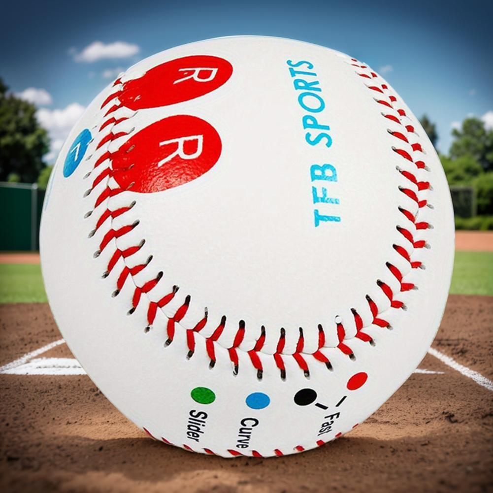 9'' Pitch Training Baseball with Finger Placement Markers Standard Baseball Pitching Trainer Training Aid for Pitching Practice