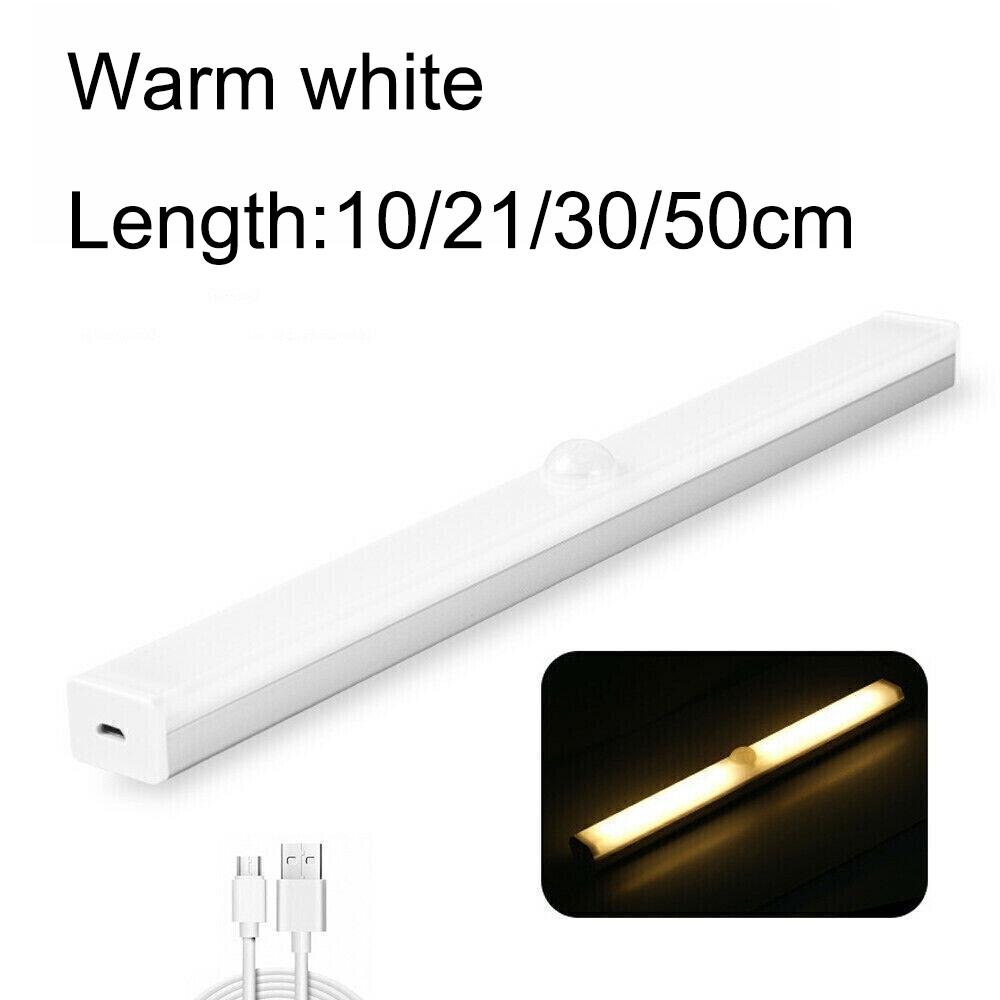 LED Light Cupboard Light Night Light With Motion Detector Sensor Kitchen USB