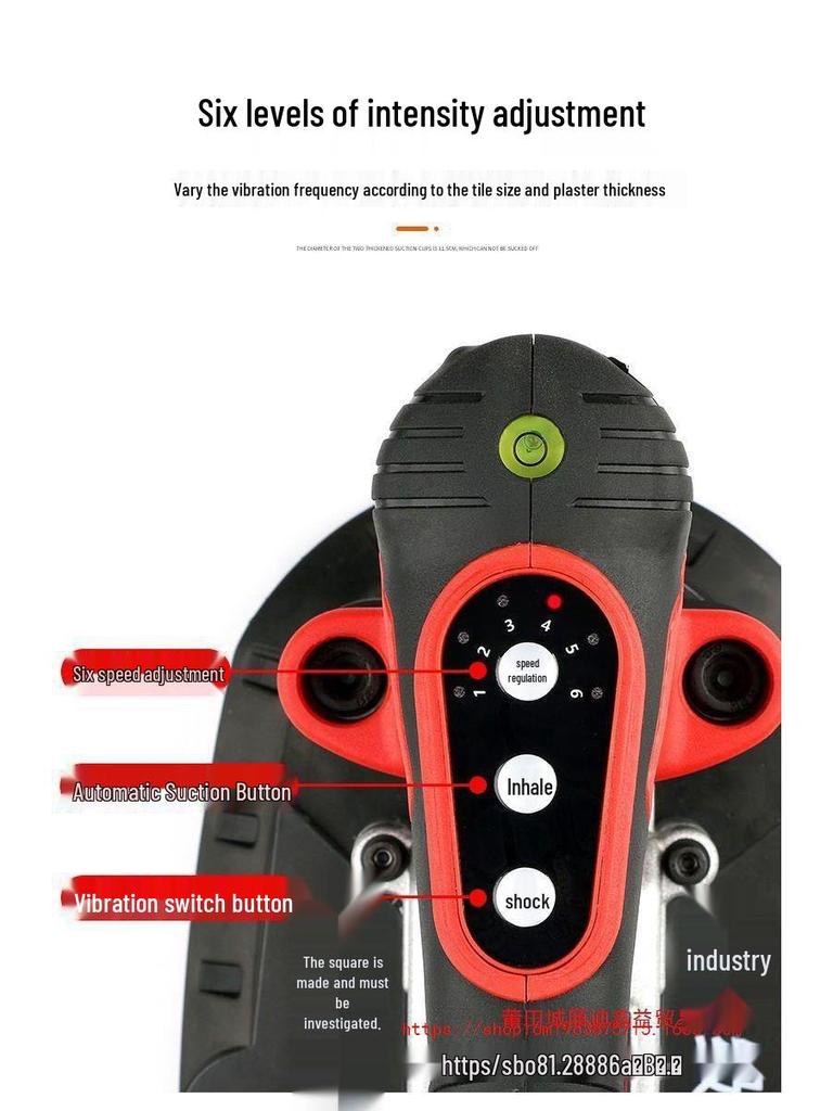 High-Power Electric Tile Leveling Suction Cup Vibrator for Floor & Wall Tile Installation