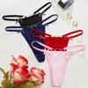 Solid Color Bow Thong Heart Buckle Traceless Briefs Female Lingerie Sexy G-String  Daily
