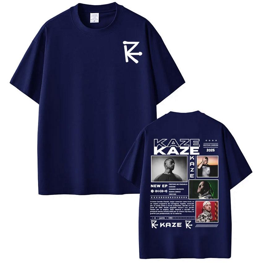 Rapper Kazer Album Tour 2026 Print Tees Unisex Women Hip Hop Loose T Shirts Cotton Casual Oversized Fashion Shortsleeved Tshirts