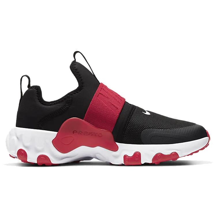 Nike React Presto Extreme Black University Red GS CD6884-002