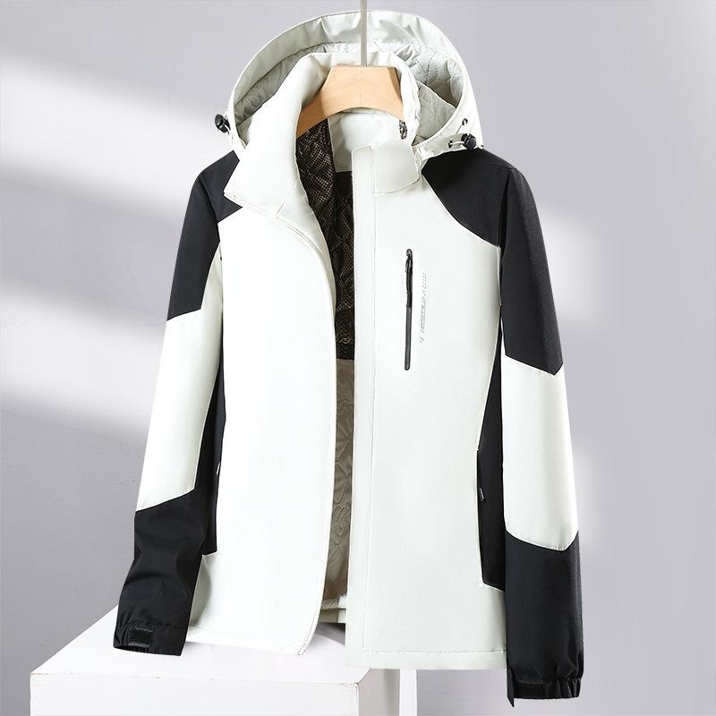 Мужская куртка Cozy Up с капюшоном, подходящая по цвету, теплая и легкая из графенового хлопка