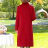 Middle Age Women's Wool & Blends Coats Winter Women's Jackets Elegant Loose Long Outerwears
