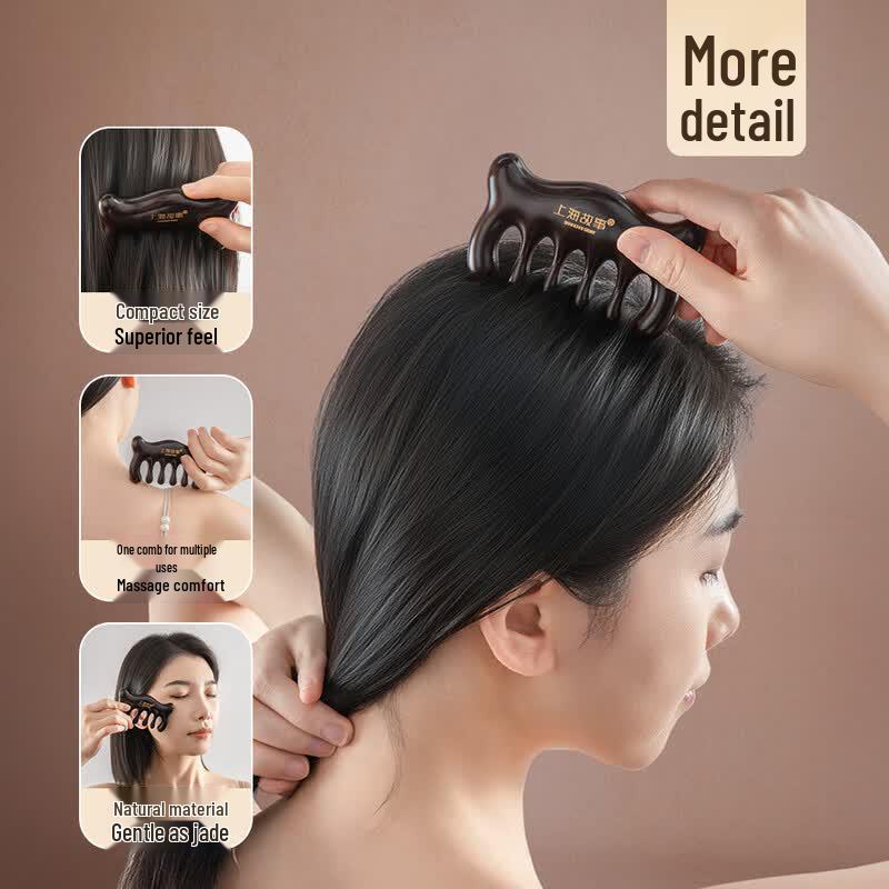 Shanghai Story Mulberry Silk Scarf & Comb Gift Set
