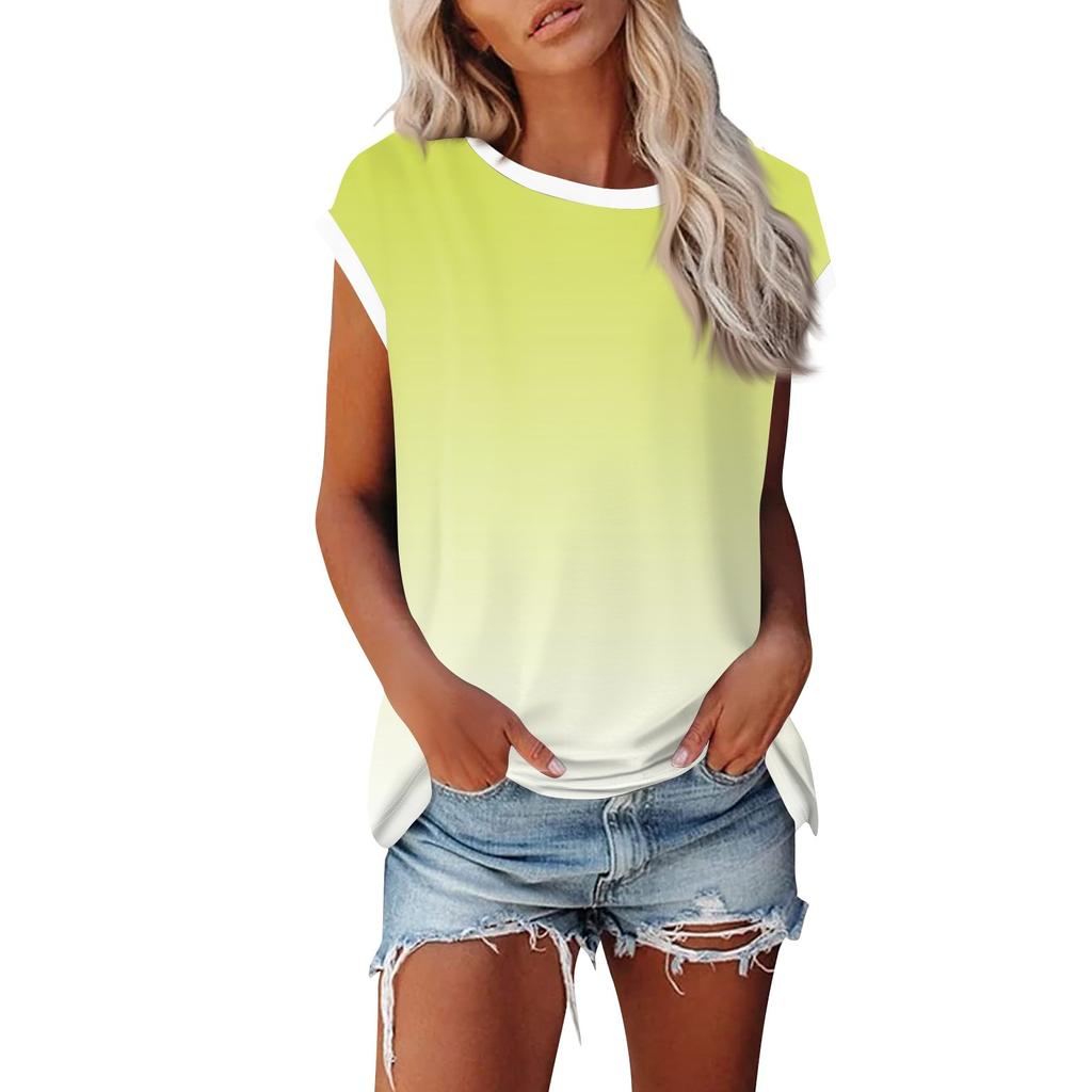 Модная женская однотонная свободная рубашка с круглым вырезом и короткими рукавами, повседневный топ с короткими рукавами