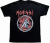 Винтажная Черная Хлопковая Футболка Унисекс с Логотипом Турне Группы Midnight CM288