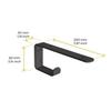 Supports pour étagères - Shelf - Acier - Noir - Capacité 10 kg - Design minimaliste