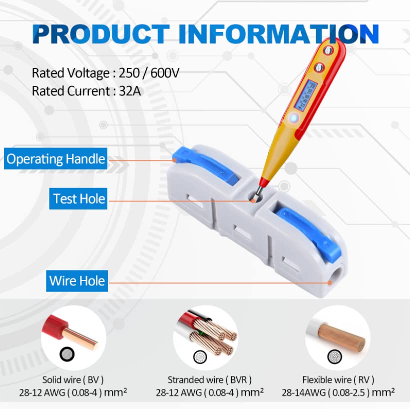 Быстрый соединитель провода Push-in Электрический клеммный блок Универсальный соединительный кабель для соединения проводов SPL
