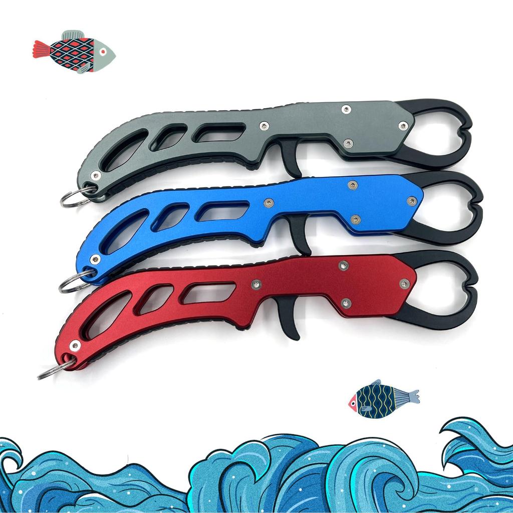 TOTOMOKA Fish Fish Ultra Lightweight Aluminum with Rope Grip, Catcher, (Blue)