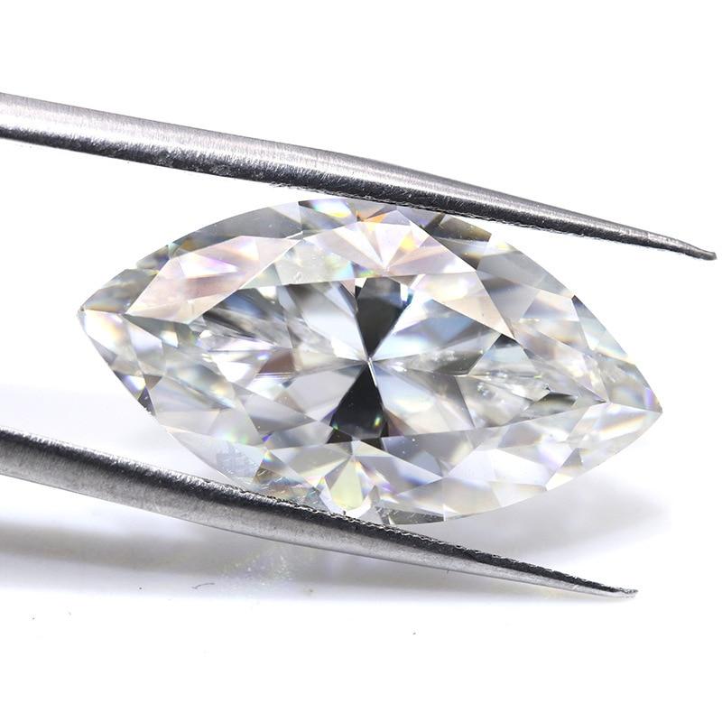 Cellacity Настоящие муассаниты огранки маркиз, свободные драгоценные камни от 0,5 карата до 3 каратов D, цвет VVS1, с сертификатом GRA, пропуск для проверки бриллиантов