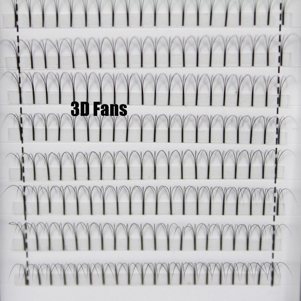 Ручная работа, натуральные длинные CD завитки, готовые объемные веера для наращивания ресниц, толщина 0,07, накладные ресницы