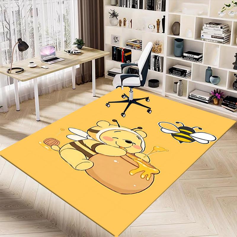 1pc Bee Honey Carpet Office Rug Outdoor Mat Home Decor Area Carpet Festival Gift