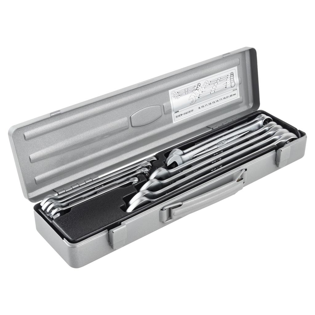 TONE Combination Wrench Set CS100 Silver (10 Pieces)