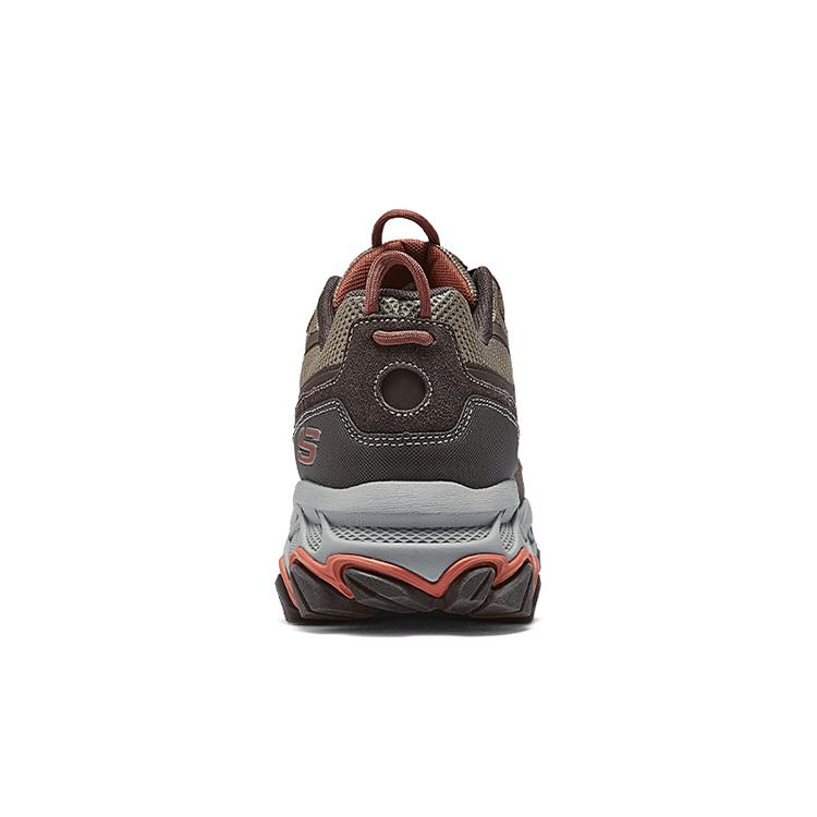 Skechers Мужские спортивные кроссовки с толстой подошвой для улицы, легкие, универсальные, для commuting, средняя высота, легкие походные кроссовки для улицы, мужские кеды, коричневые 237357-BRN