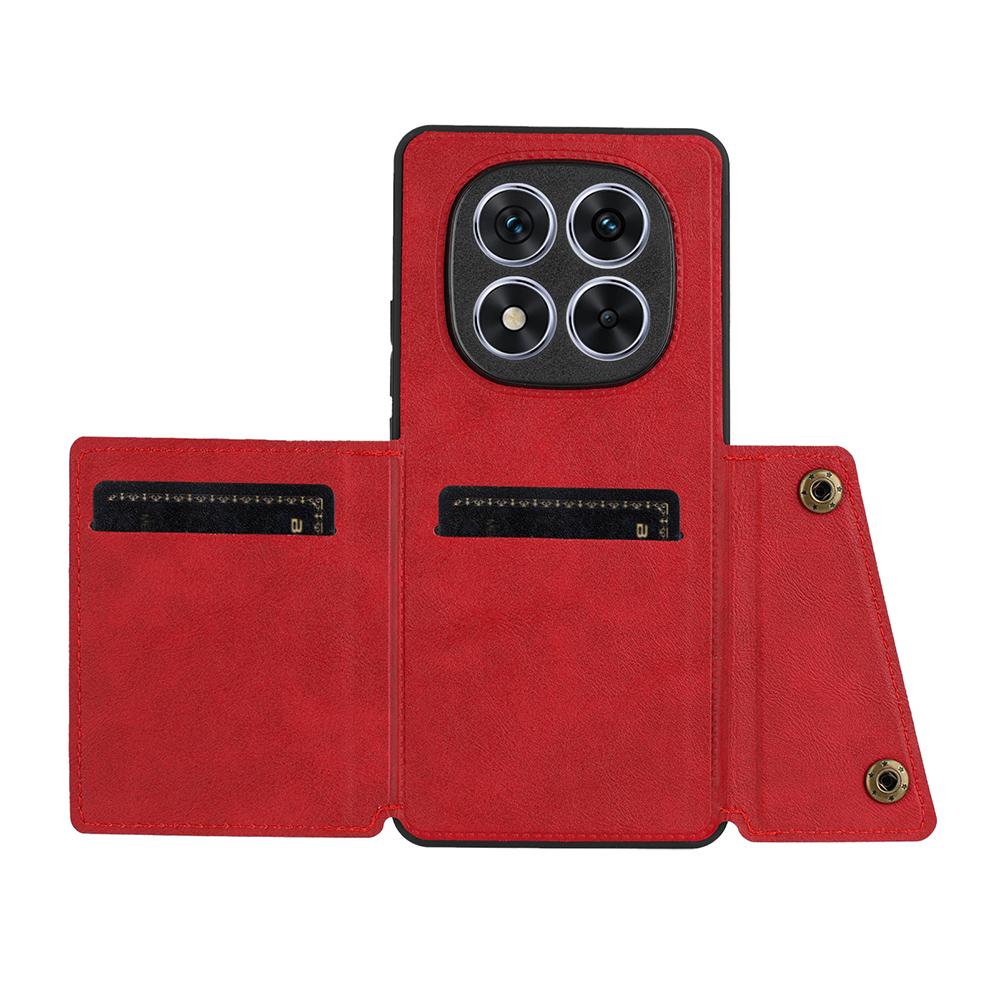 Для Xiaomi Redmi Note 15 Pro 5G (Глобальный) Чехол с отделениями для карт, подставкой, из кожи + ТПУ, чехол для телефона