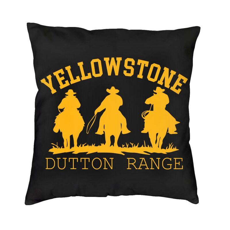 Роскошный чехол для подушки Йеллоустоун 45x45 см, полиэстер Даттон Ранчо, наволочка для дивана, стула, квадратная наволочка, декоративная домашняя наволочка