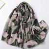 Winter Lurex Glitter Ginkgo Leaf Floral Viscose Soft Scarf Chic Cotton Shawl Women Perfect for Travel & Casual Muslim Hijab