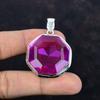 Faceted Pink Tourmaline Pendant Natural Gemstone Jewelry Decent Pendant 925 Sterling Silver Pendant Handmade Designer Pendant Gifts for Wife