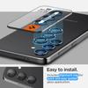 Защитная пленка для камеры Spigen Galaxy S24, черная, 2 комплекта с установочным комплектом, высокая светопропускаемость, твердость 9H, ударопрочная, совместима с объективом Galaxy S24