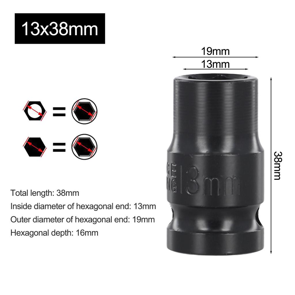 Торцевая головка для шуруповерта Инструмент для ремонта шин Гаечный ключ Торцевая головка для шуруповерта Простой в использовании