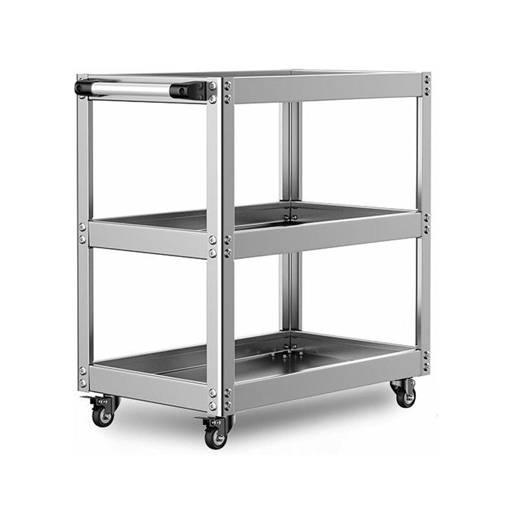 Тележка для инструментов JZOOOZ с переносным инструментом и тележка для инструментов с промышленной сталью для и ремонта и использования в помещении и на открытом воздухе, 3-ярусные ролики,