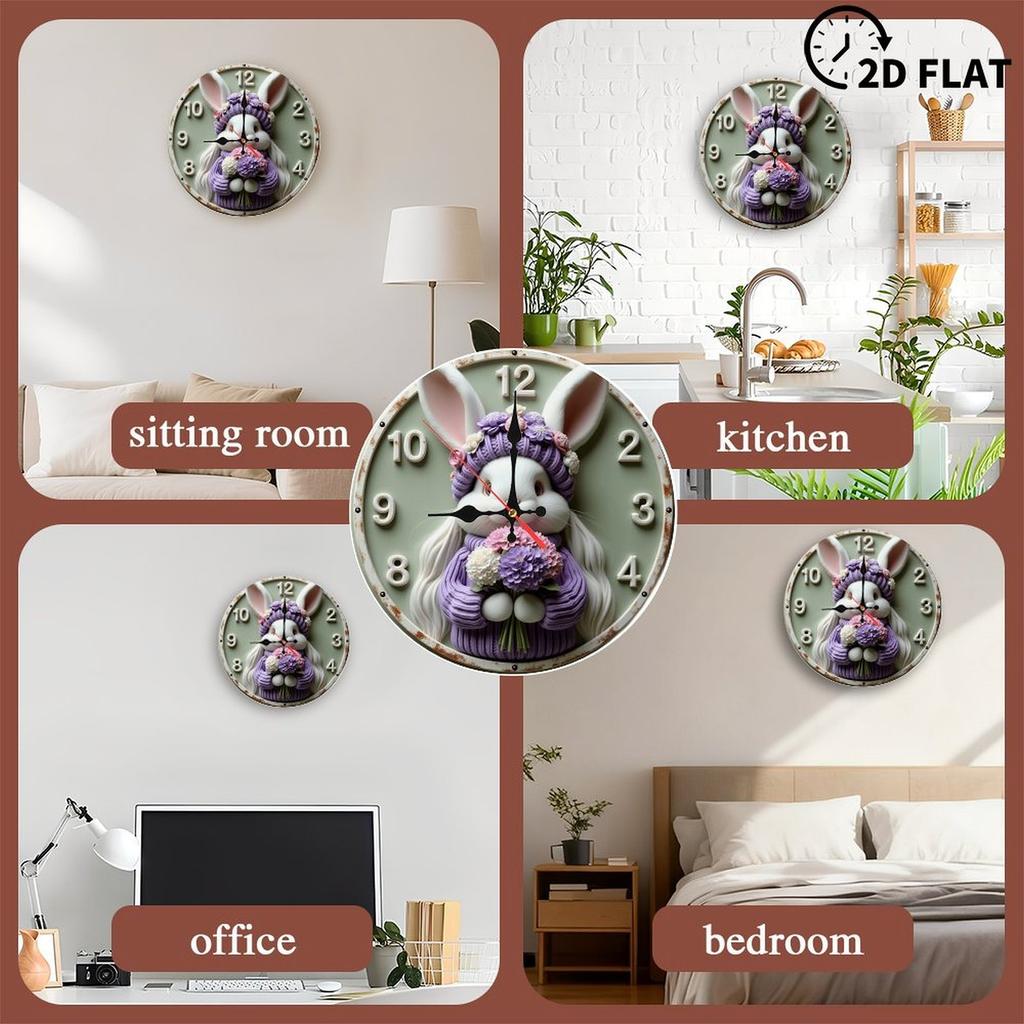 High-Torque 25x25cm Wood Wall Clock for Longer Clock Hands