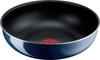 Tefal Pot with Removable 26 Deep for Gas Fire Free of Harmful Substances Such As Neo Royal Blue Intense Wok Blue L43777 Stir-fry Handle, Cm, Wok,