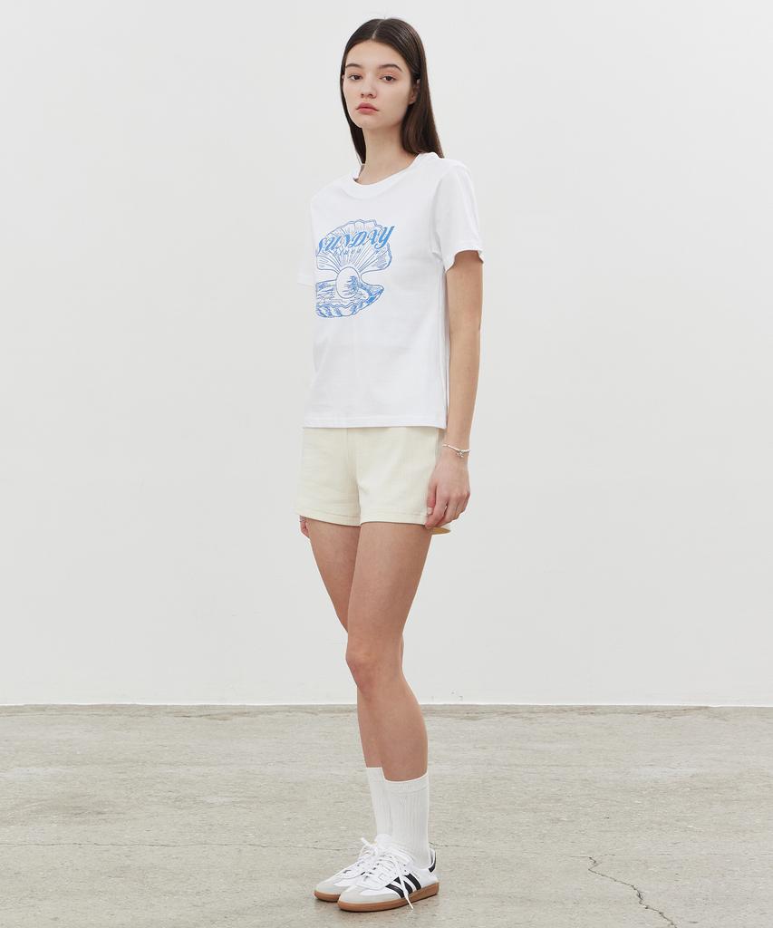 ITOV SEOUL 2Pcs Ribbon Ribbed Shorts Cm