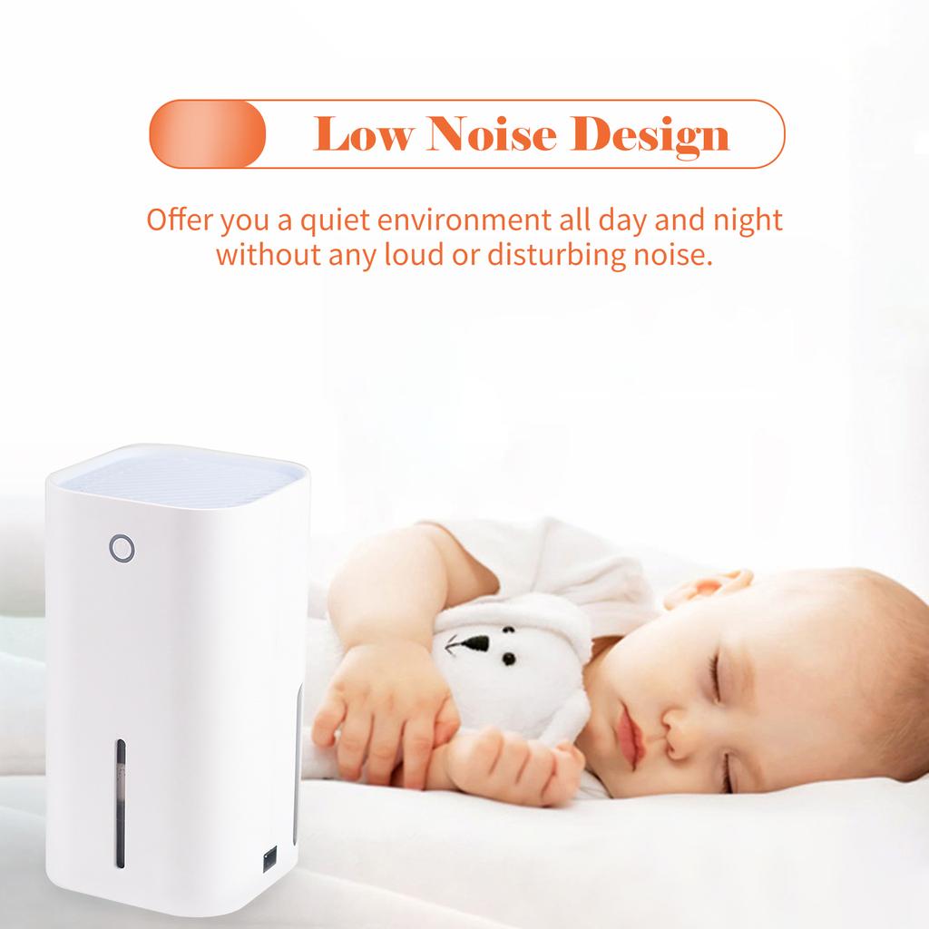 850mL Dehumidifier To 215 Sq. Ft Portable Small Dehumidifier Auto-off Protection Humidity Control