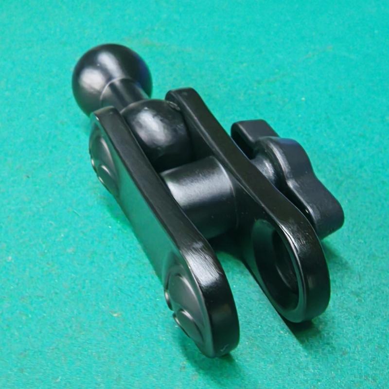 Aluminum 17mm Ball Mount Extension Adapter, Rotation Extension Rod for Car Air Vent Dashboard  Phone Holder