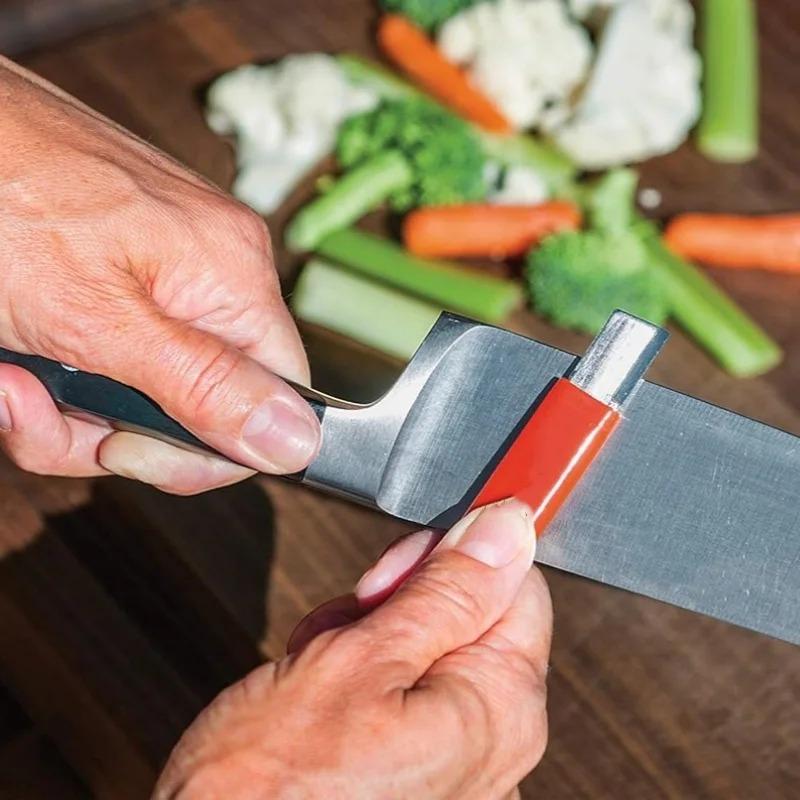 5pcs Portable Knife Sharpener Double-sided Scissors Shears Quick Sharpening Stone Home Kitchen Tool Outdoor Gardening Gadgets