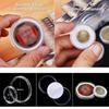100PCS Clear Coin Holder Capsule Case with Protector Gasket Plastic Storage Box for Collectable Coins Medal Collection Supplies