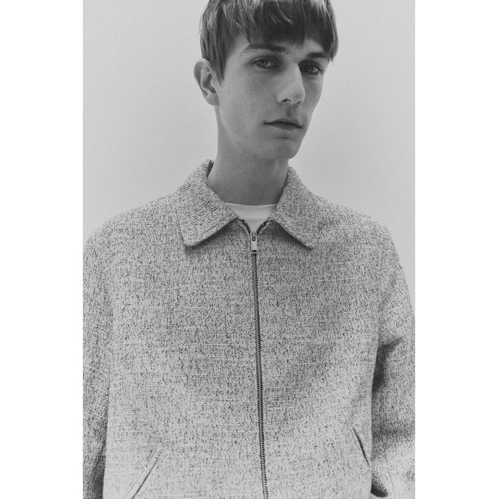 Куртка-рубашка HM Regular Fit Grey Melange