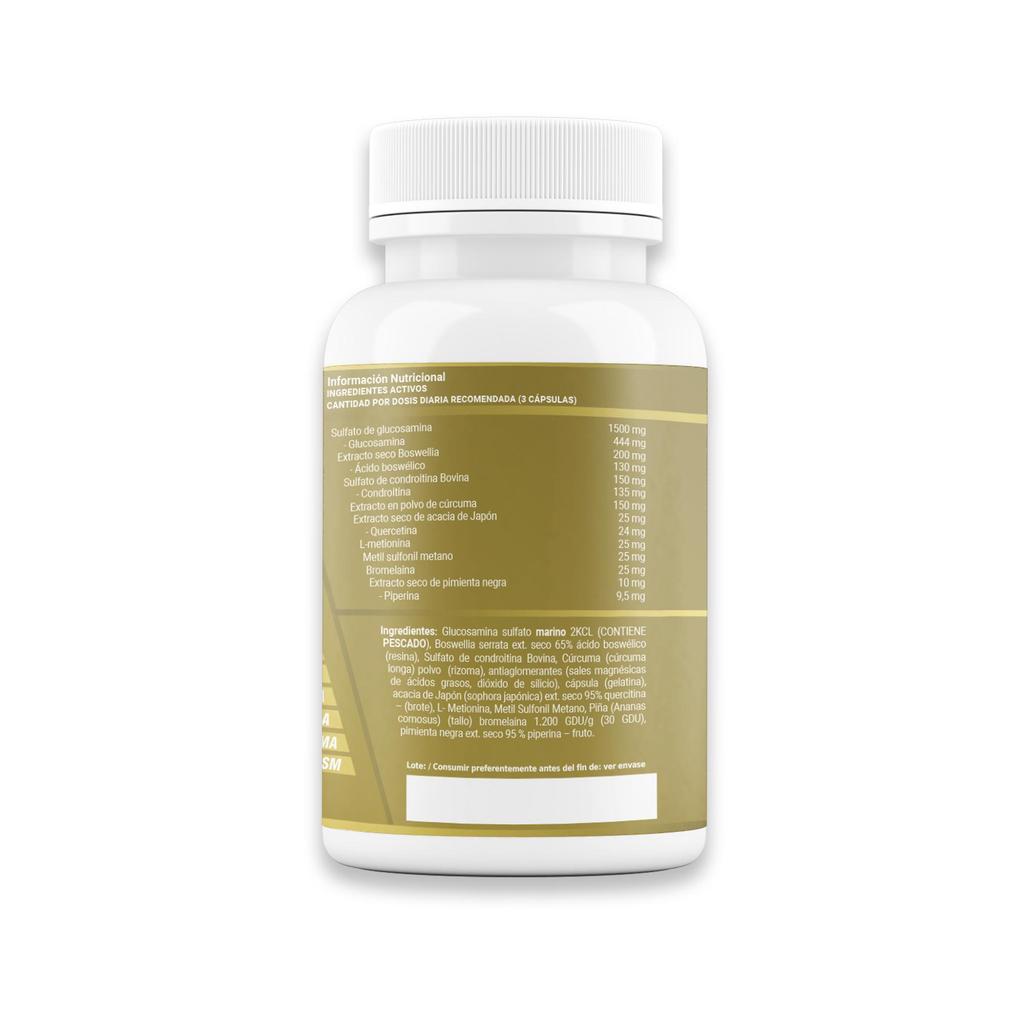 Healthy Fusion Мощное противовоспалительное и обезболивающее средство | Куркума, глюкозамин, хондроитин, МСМ | 90 капсул