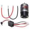 550 Brushed Motor with 320A Two Way Brushed Waterproof ESC Set for RC Rock Crawler Car